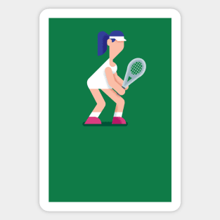 Tennis Girl Sticker